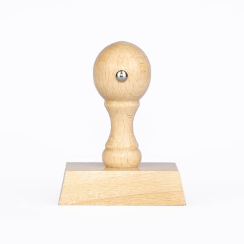 Holzstempel individual Fläche bis 15 qcm braun AMOS H015