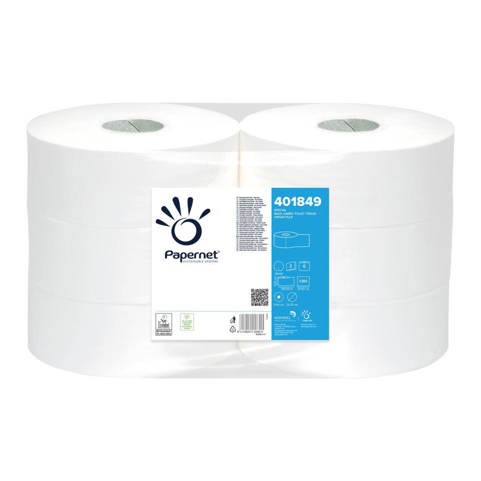 Küchentuchrollen, Toilettenpapier, Papernet, Weiß, 2-lagig