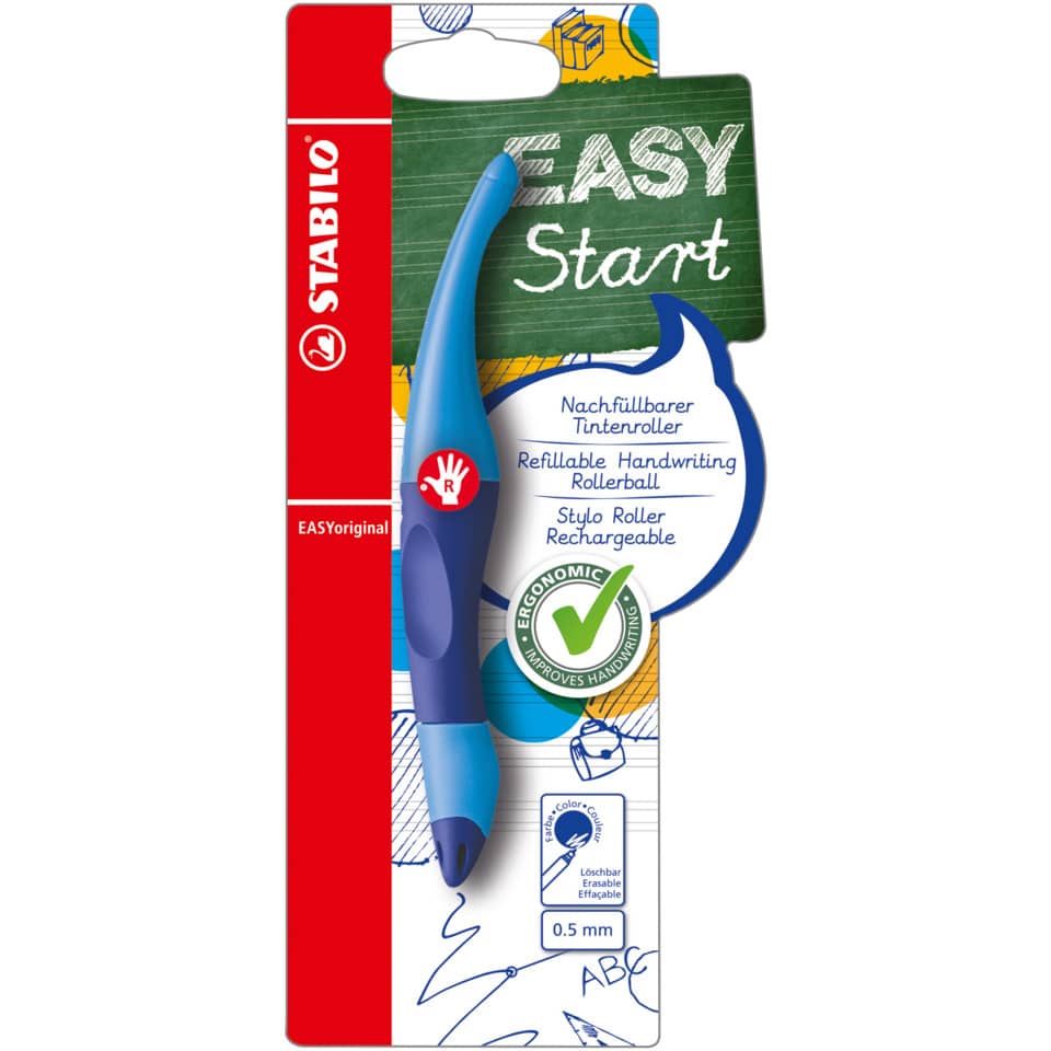 Stabilo Easy Start, Nachfüllbarer Tintenroller, 0.5 mm, Refillbar, Schreiber
