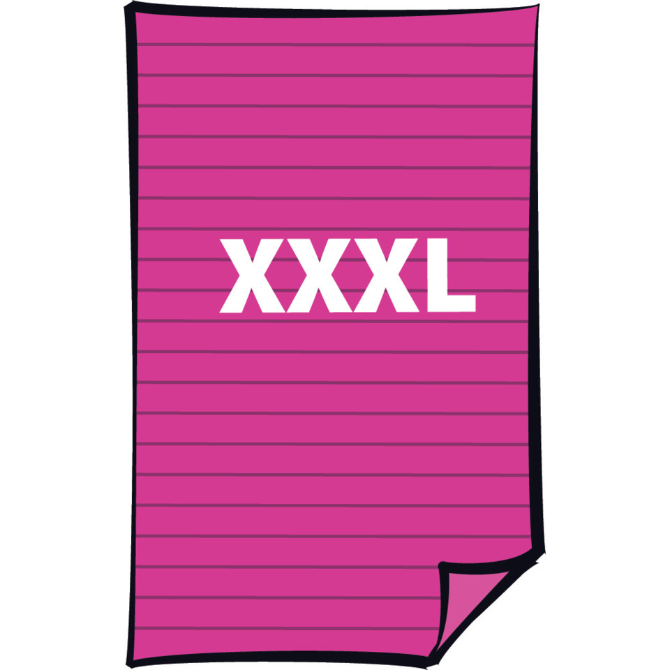 größengröße, pink, Tuch, Streifen, XXXL