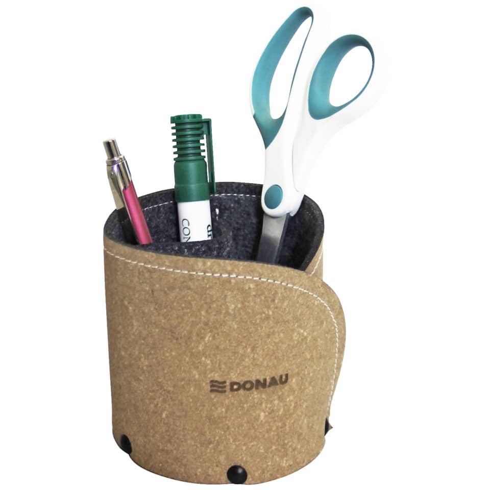 Schreibtisch-Organizer, Stiftehalter, Kork, Schere, Büro Zubehör
