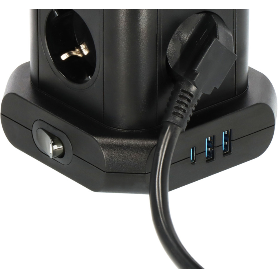 Ladestation, USB-Akkuladegerät, USB-C, Vierfach USB, Netzteil