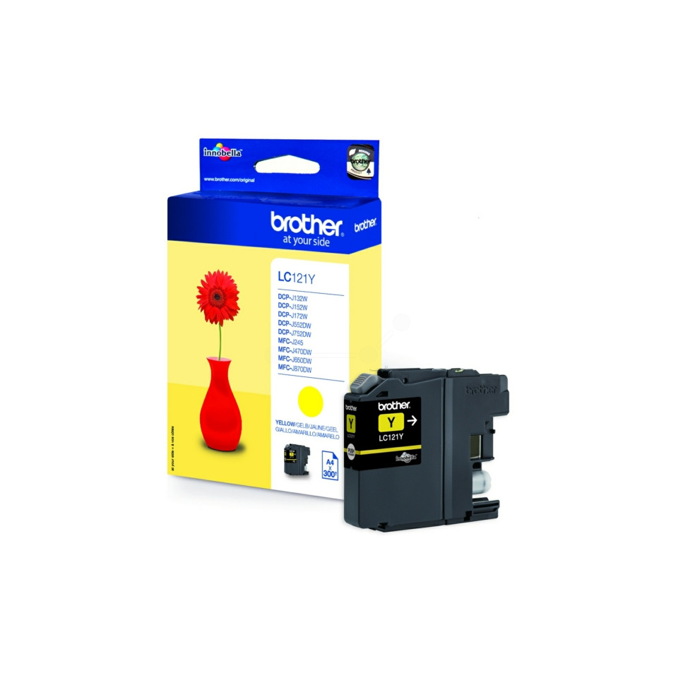 Inkjetpatrone, yellow BROTHER LC121Y