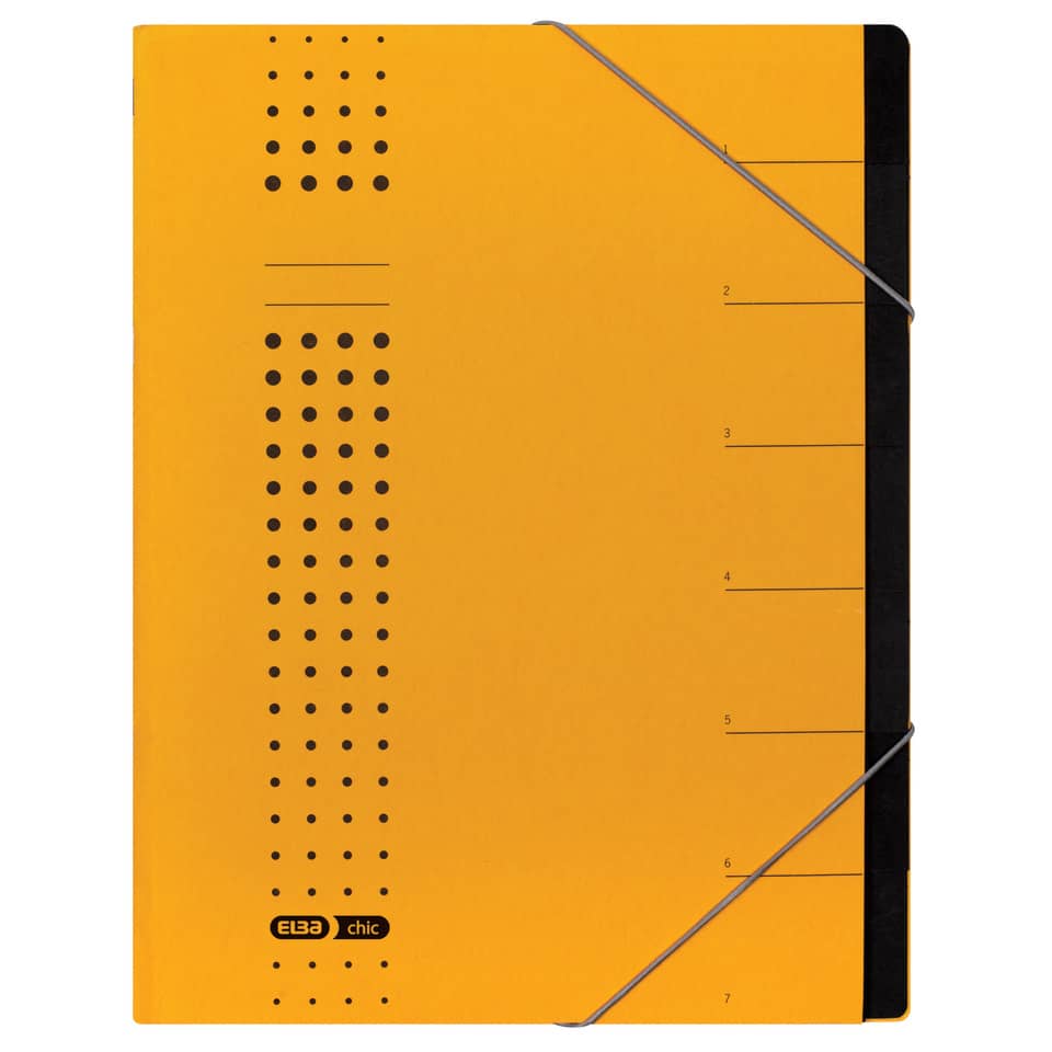 Notizblock, Pappeinband, Gelbes Notizheft, Lochmarkierung, A4-Notizbuch