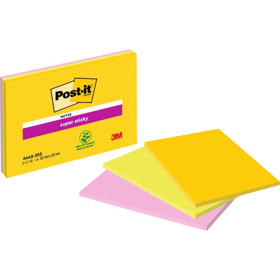 Post-it Notizen, Klebepunkte, Notizen, Mehrfarbig, Klebezettel