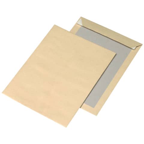 Papprückwandtasche, C4, 130g/m², Haftklebend, 125 Stück, braun MAILMEDIA 30002490