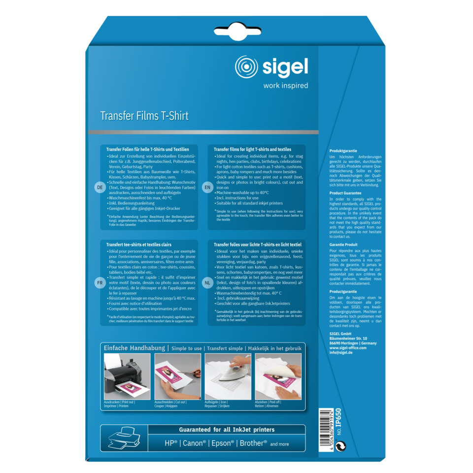 T-Shirt-Transfer, Transferfolien, Textiltransfer, Bedrucktes Oberteil, T-Shirt-Folien