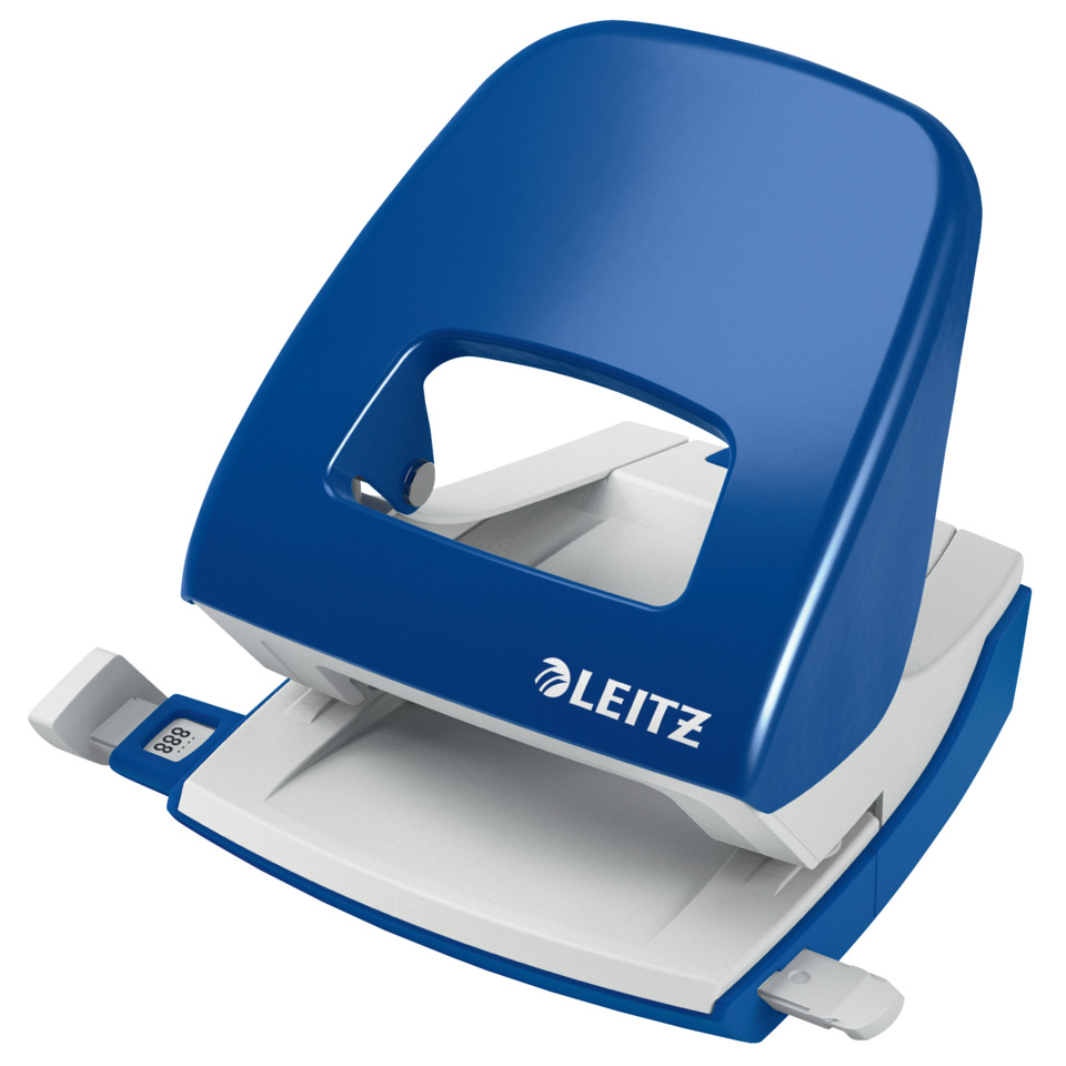 stapler, blau, Schreibtischzubehör, Metall, drei Loch Stanze?