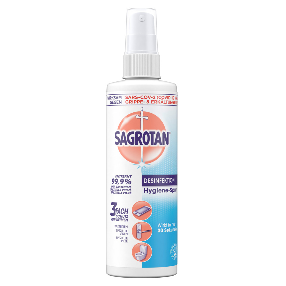 Desinfektion, Hygiene-Spray, Sagrotan, Sprühflasche, Bakterienschutz