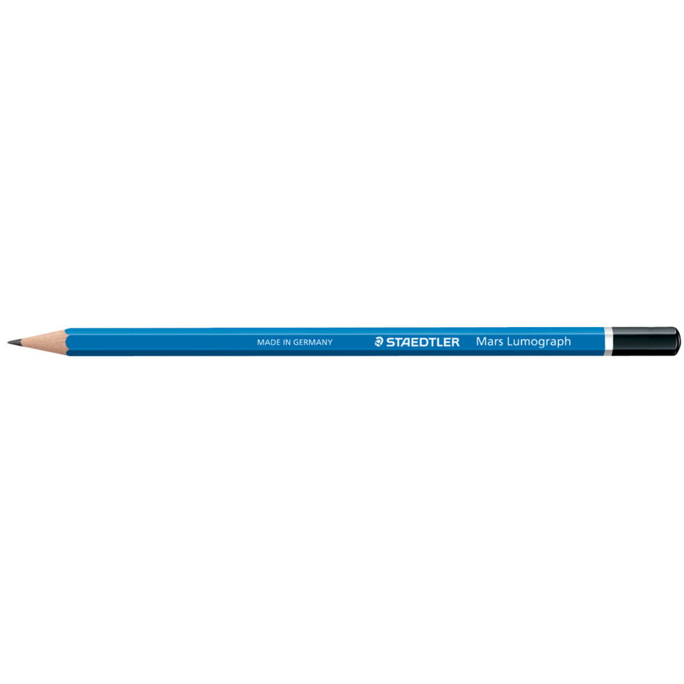 Bleistift, Bleistift blau, Holzbleistift, Rundbleistift, Mars Lumograph