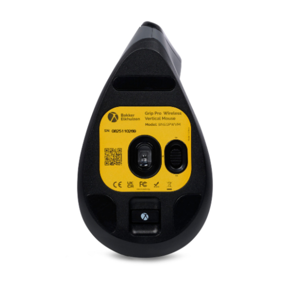 drahtloser-maus, grip-pro, vertikale-maus, gelbe-kennzeichnung, sensor