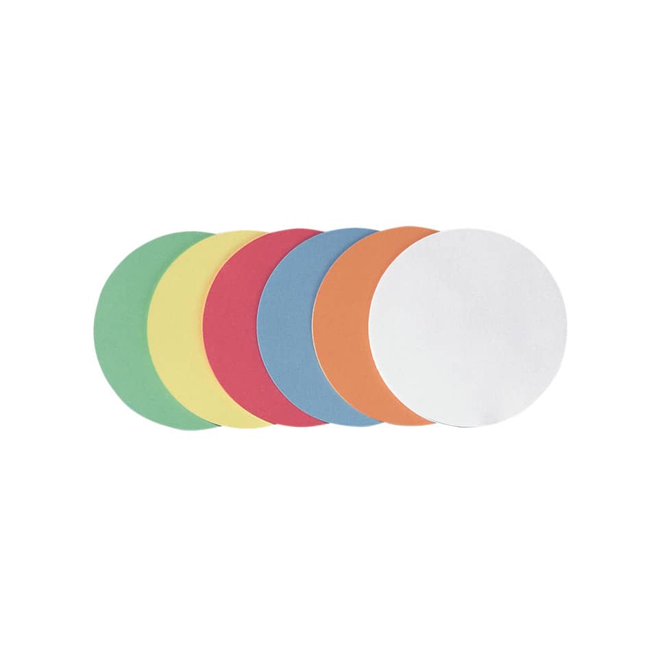 Moderationskarte, Ø 95 mm, Altpapier, 250 Stück, sortiert FRANKEN UMZH1099