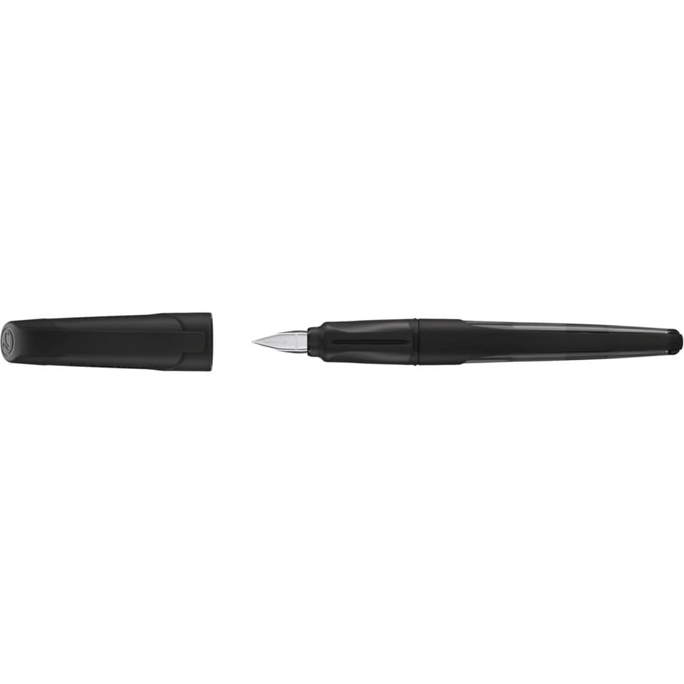 Füllfederhalter, Nib, Schwarz, Kappe, Plastik