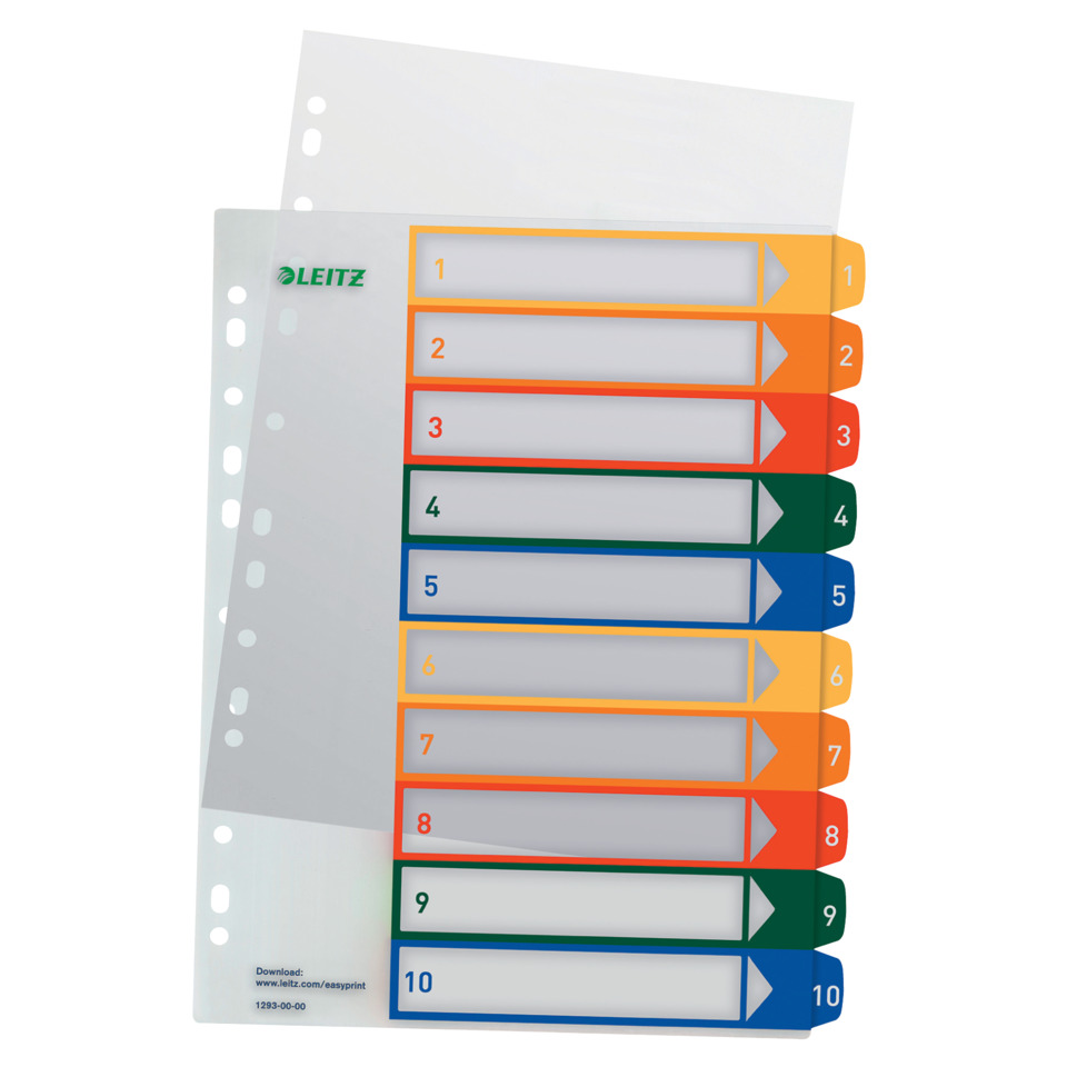 Index-Registerkarten, farbcodierte Etiketten, Trennregisterkarten, Karten-Trennblätter, Etiketten