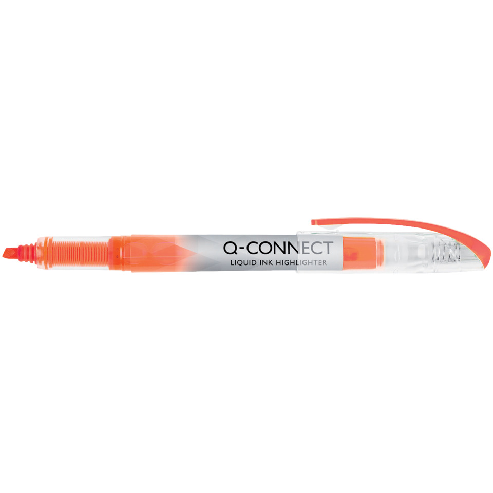liquideuler Tintenmarker, Markierstift, orange Marker, Klartextstift?, Q-CONNECT Bezeichnung