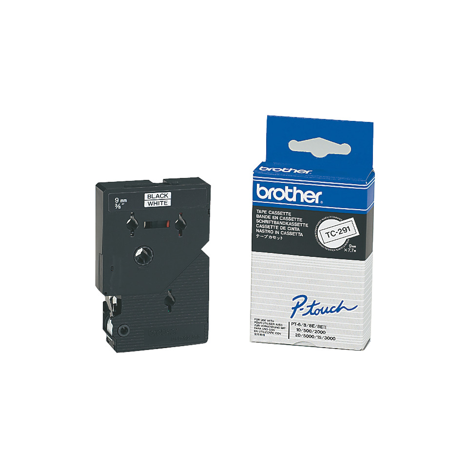 Kassette, Tonteil, 9 mm, Schwarz, Weiß