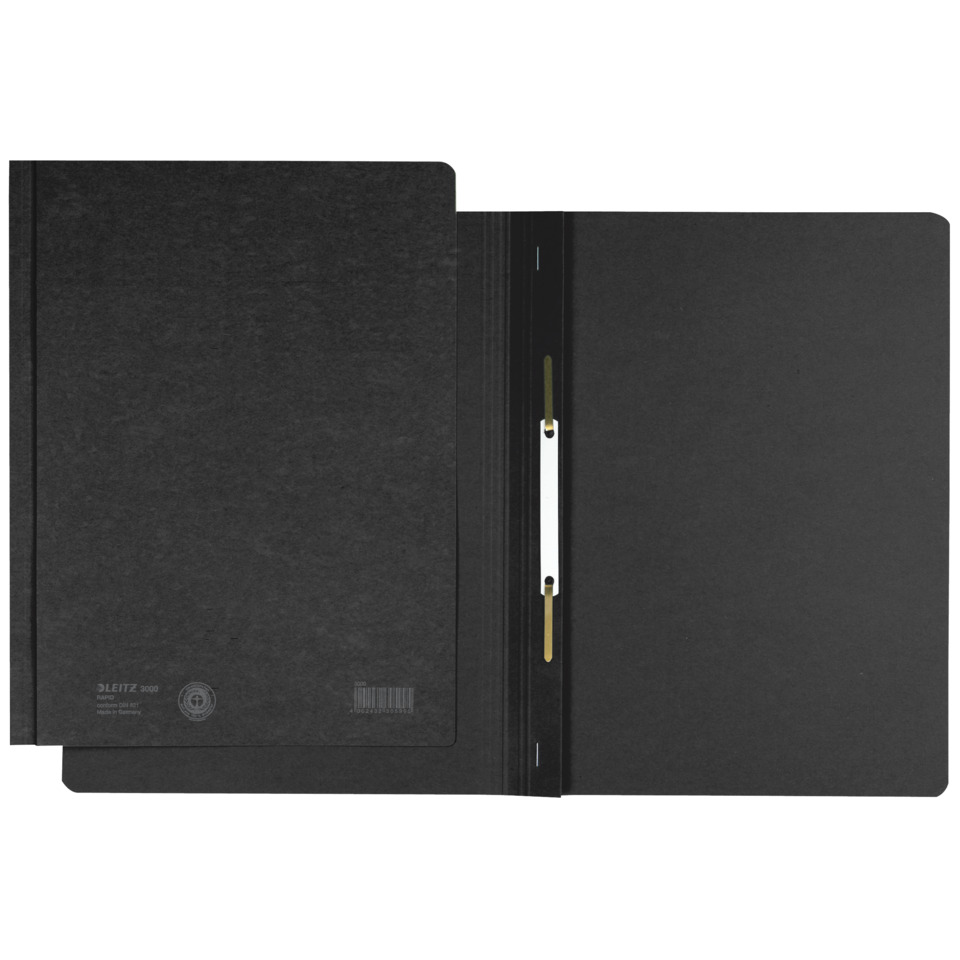 Ordner, Halterung, Doppelseitig, Papiertasche, Schwarz