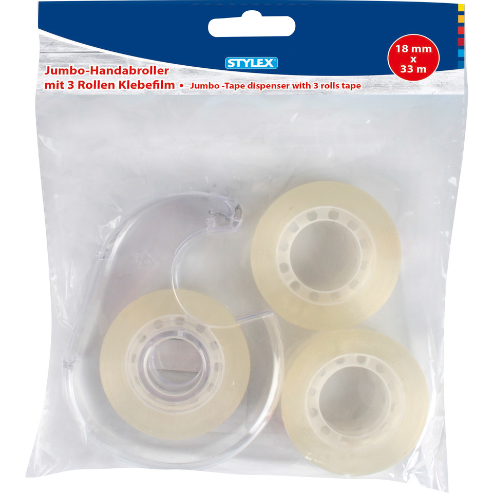 Klebebandrollen, Transparente Klebebänder, Tape-Dispenser, Klebebandspender, Rollen Tape