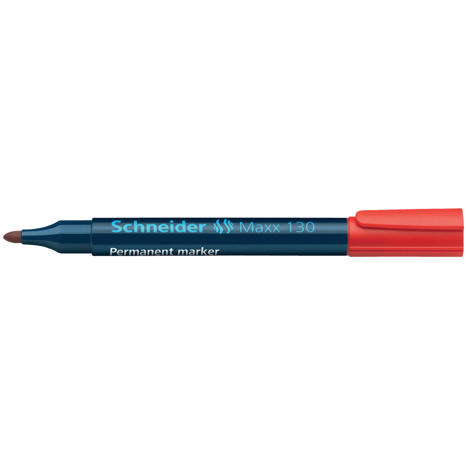 Marker, Permanentmarker, Fine tip, Blau, Rote Kappe