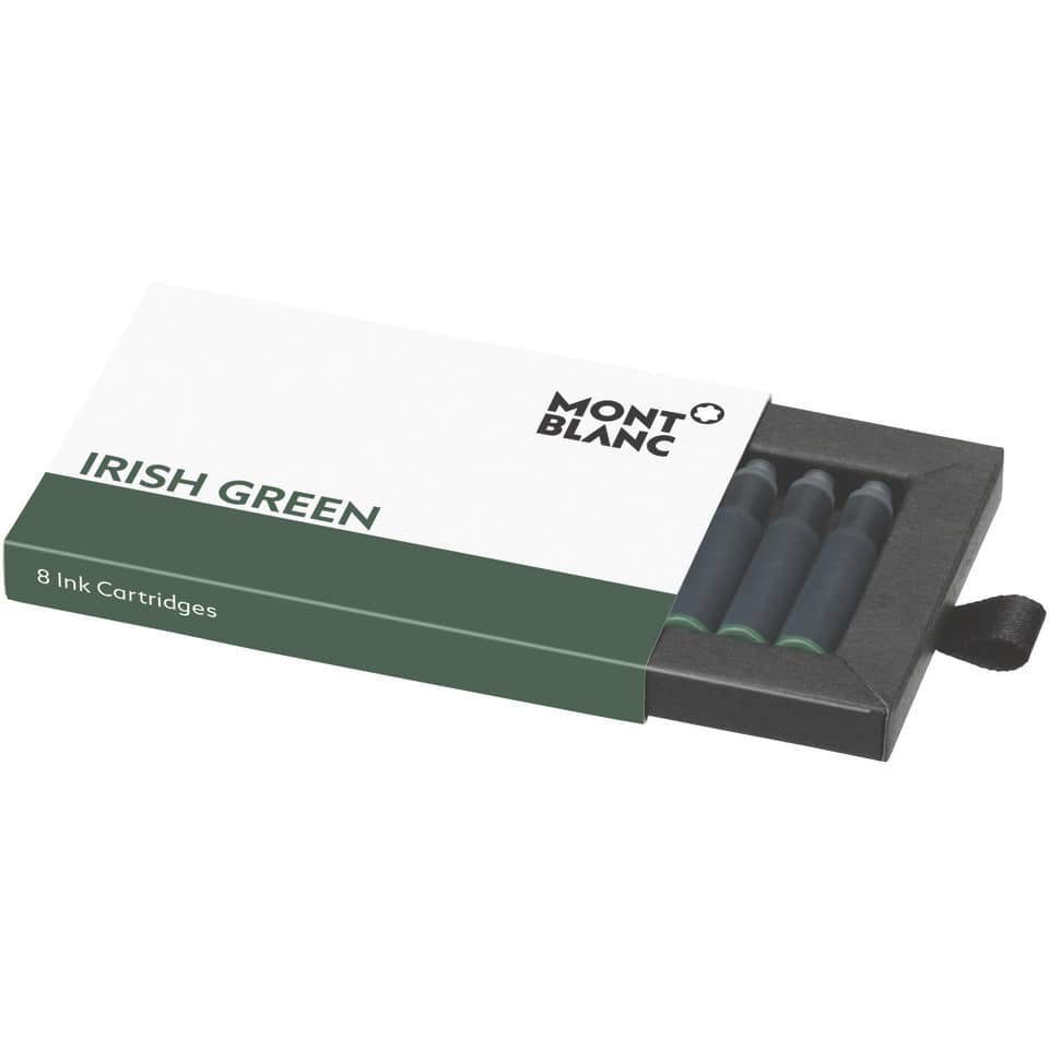 Tintenpatronen, Irish Green, grüne Tinte, Mont Blanc, 8 Patronen