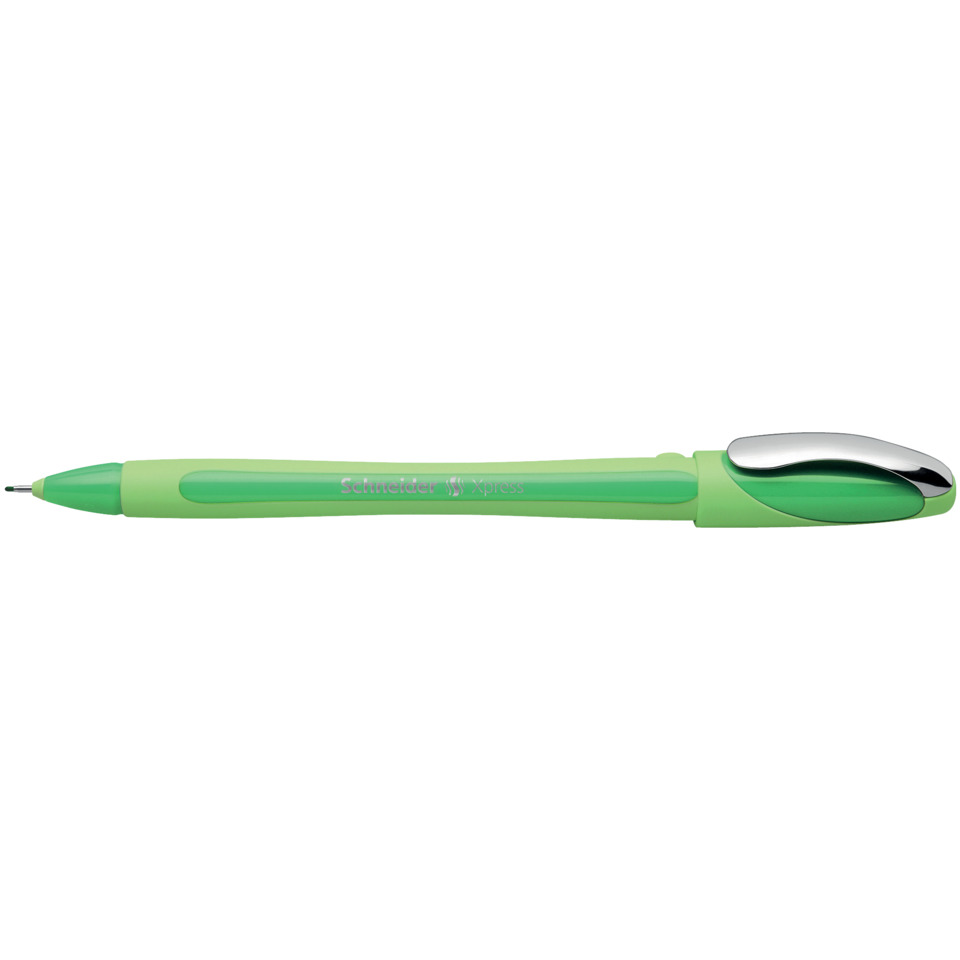 Kugelschreiber, Grüner Stift, Xpress, Gummiarm, Clippen