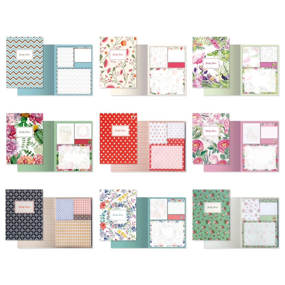 notizbuch, notizheft, blumenmuster, kariert, punkte