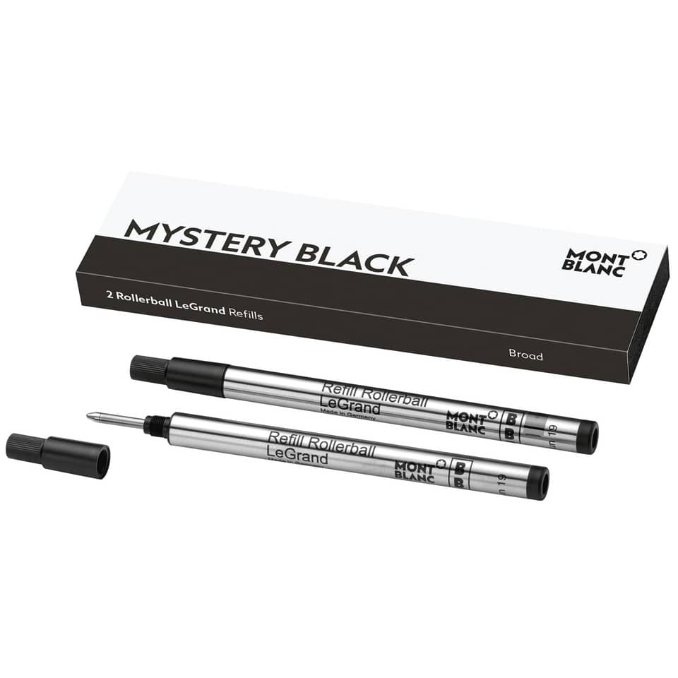 Rollerball-Nachfüllungen, LeGrand, Schwarz, Metallstift, Montblanc