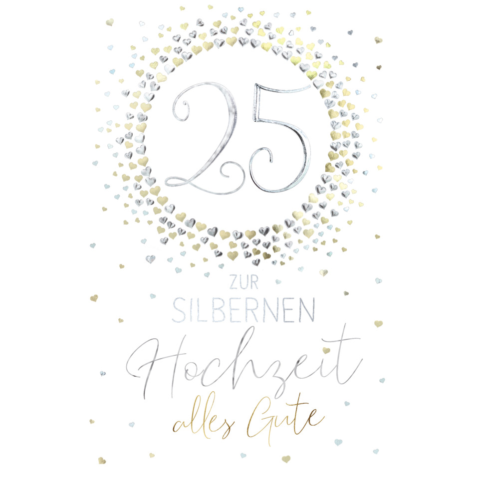 25, jubilaeum, hochzeit, silbernen, herzchen