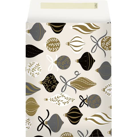 Weihnachts-Geschenkbeutel Kugeln, 30 x 22 x 5 cm STEWO 2536 5253 80