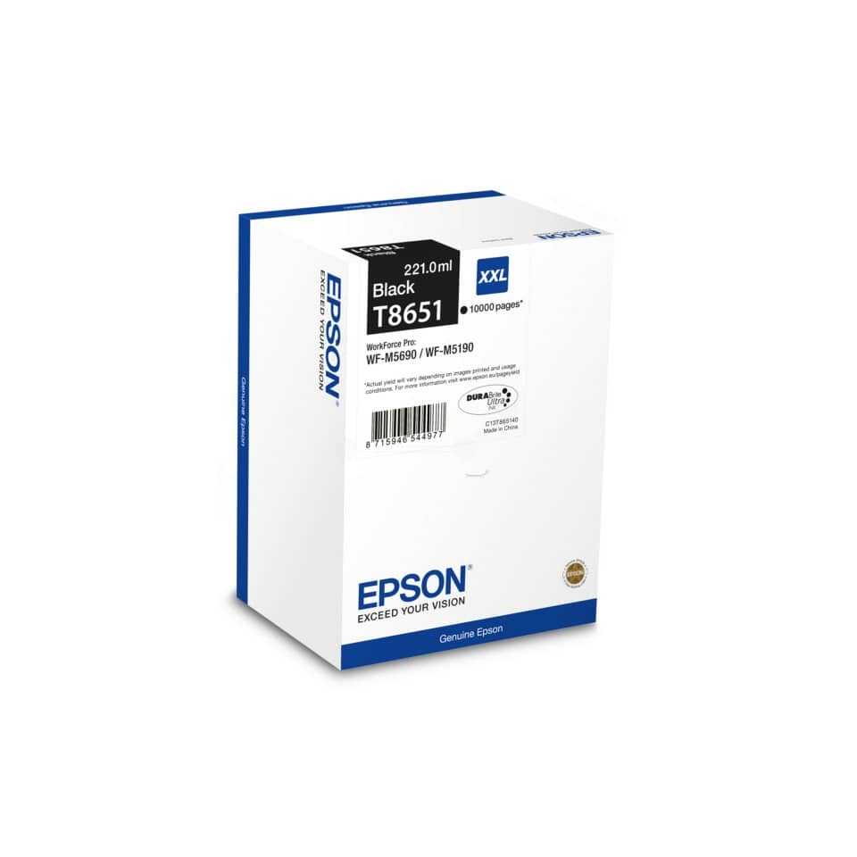 Tintenpatrone, Tintenpatrone Schwarz, Printer Tinte, XL Tinte, Epson Verpackung