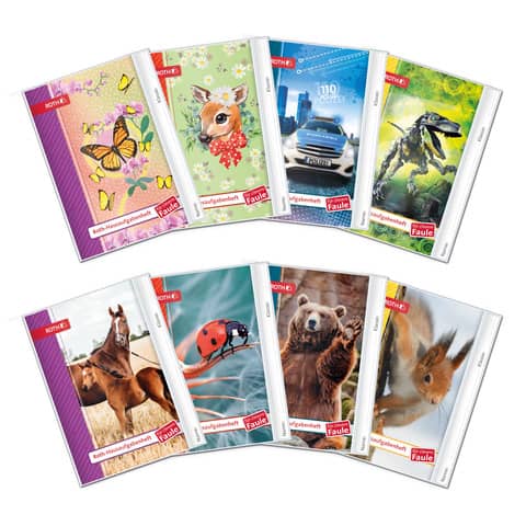 Hausaufgabenheft Kids/Tiere, A5, 1 Woche, sortiert ROTH 89143