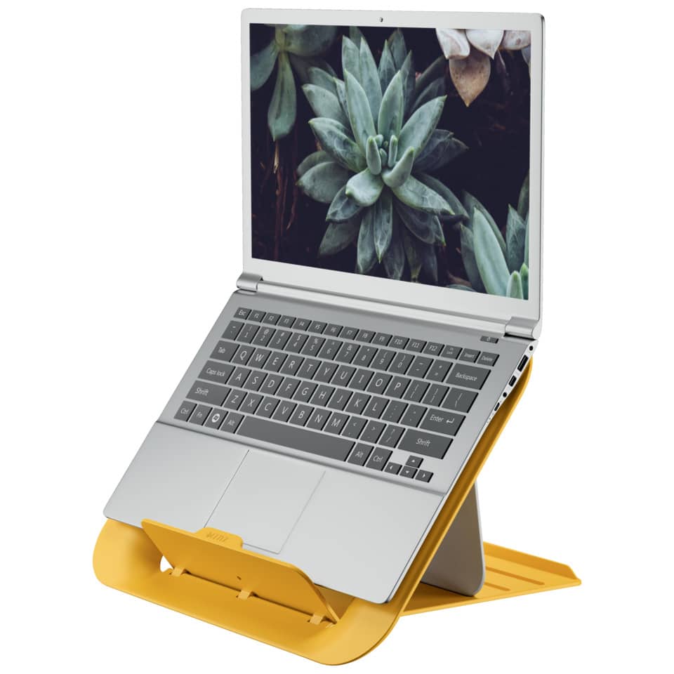Laptop, Tastatur, Ständer, Gelb, Laptophalterung