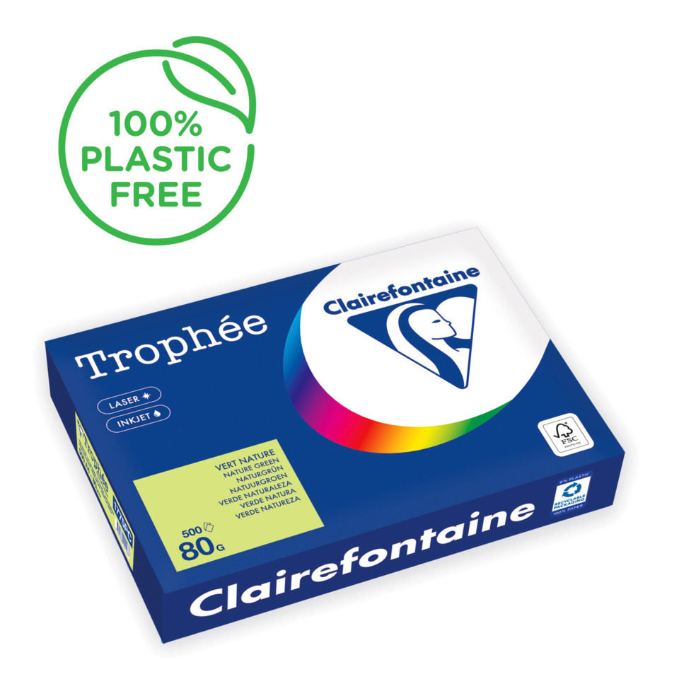 plastikfrei, papierhandel, Trophée, Clairefontaine, Laserinkjet
