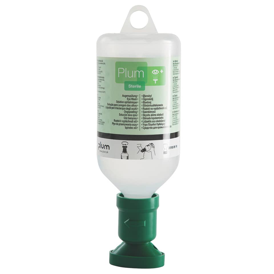 Augenwaschlösung, Spülung, Steril, Flasche, Grün