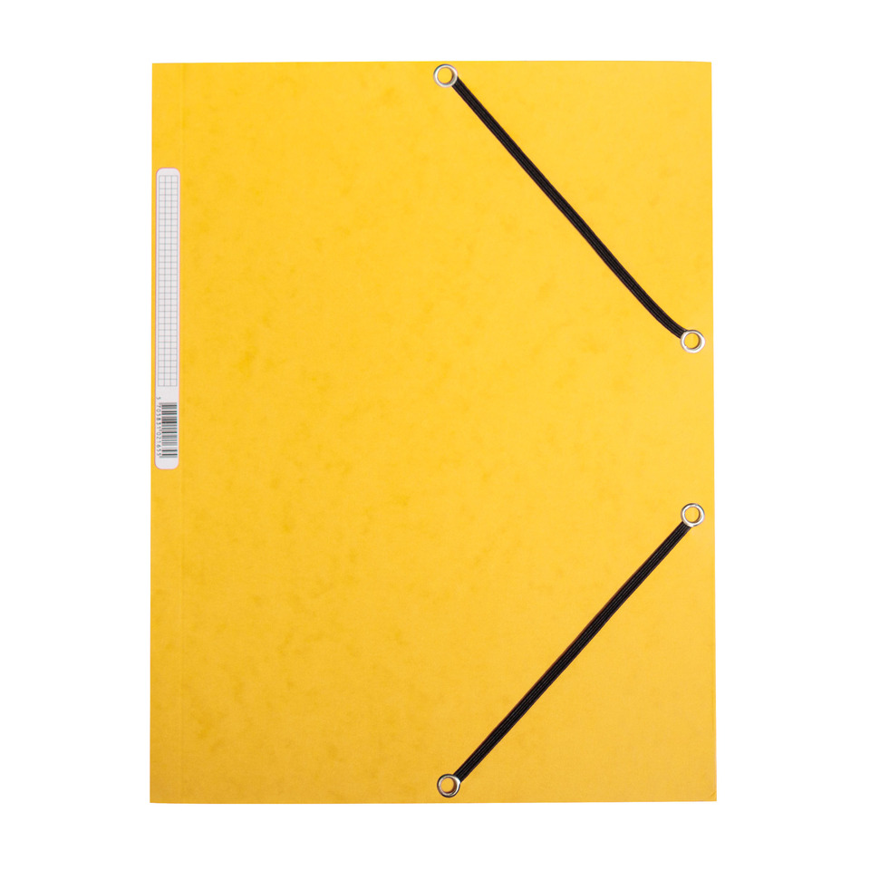Gummizugmappe, Karton, gelb Q-CONNECT KF02166