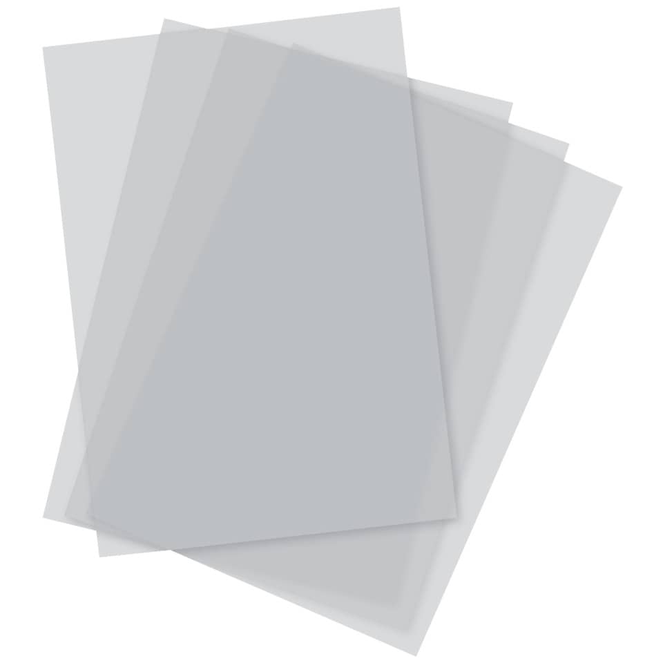 Transparente Blätter, Kunststoffblätter, A4 Blätter, Blattstapel, Mehrfachpack