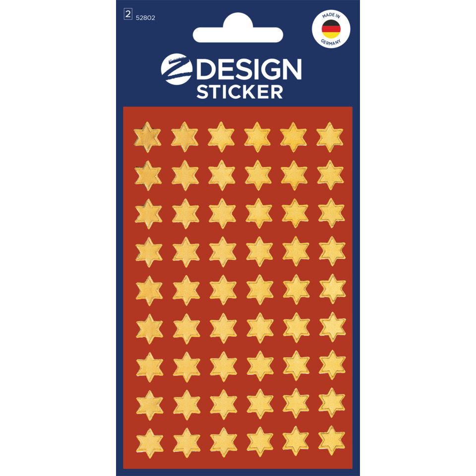 stickers, Sterne, gold, Verzierungen, roter Panel