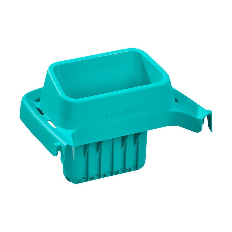 Abdeckhaube, Kunststoffbehälter, Teal Farbe, Müll-/Sortierbehälter?, Griffhalterung