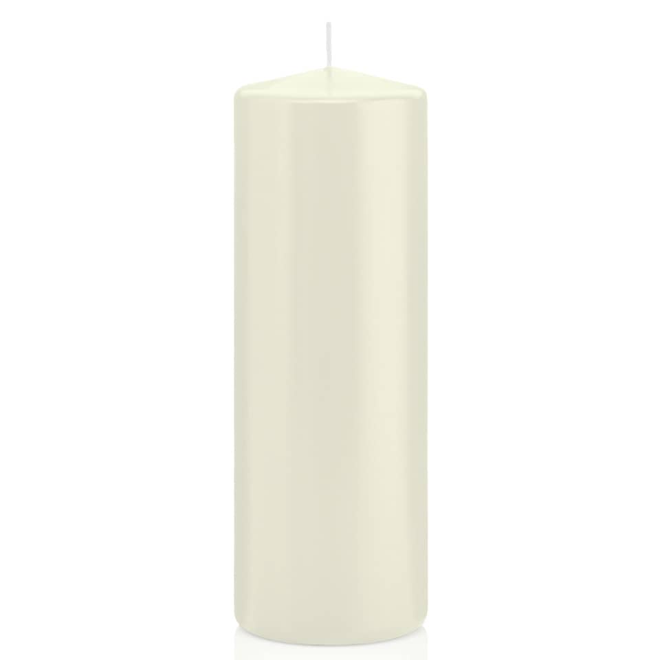 Stumpenkerze, Kerze, Beige, Runde Kerze, Stabkerze