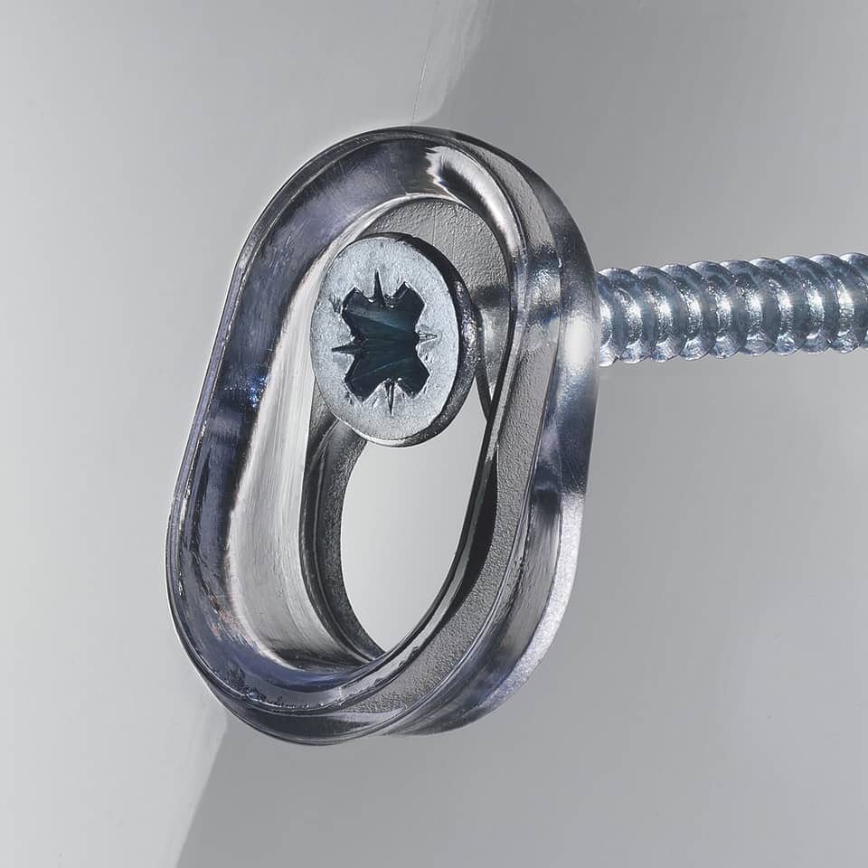 Metall-Bauteil, Schraube, Augenbolzen, Gewindestange, Wandhalterung