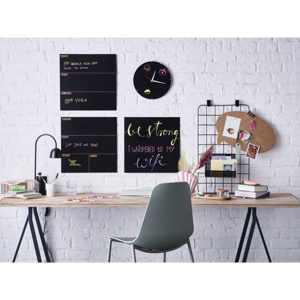 kakboard, wandtafel, arbeitsplatz, organizer, zinnboard