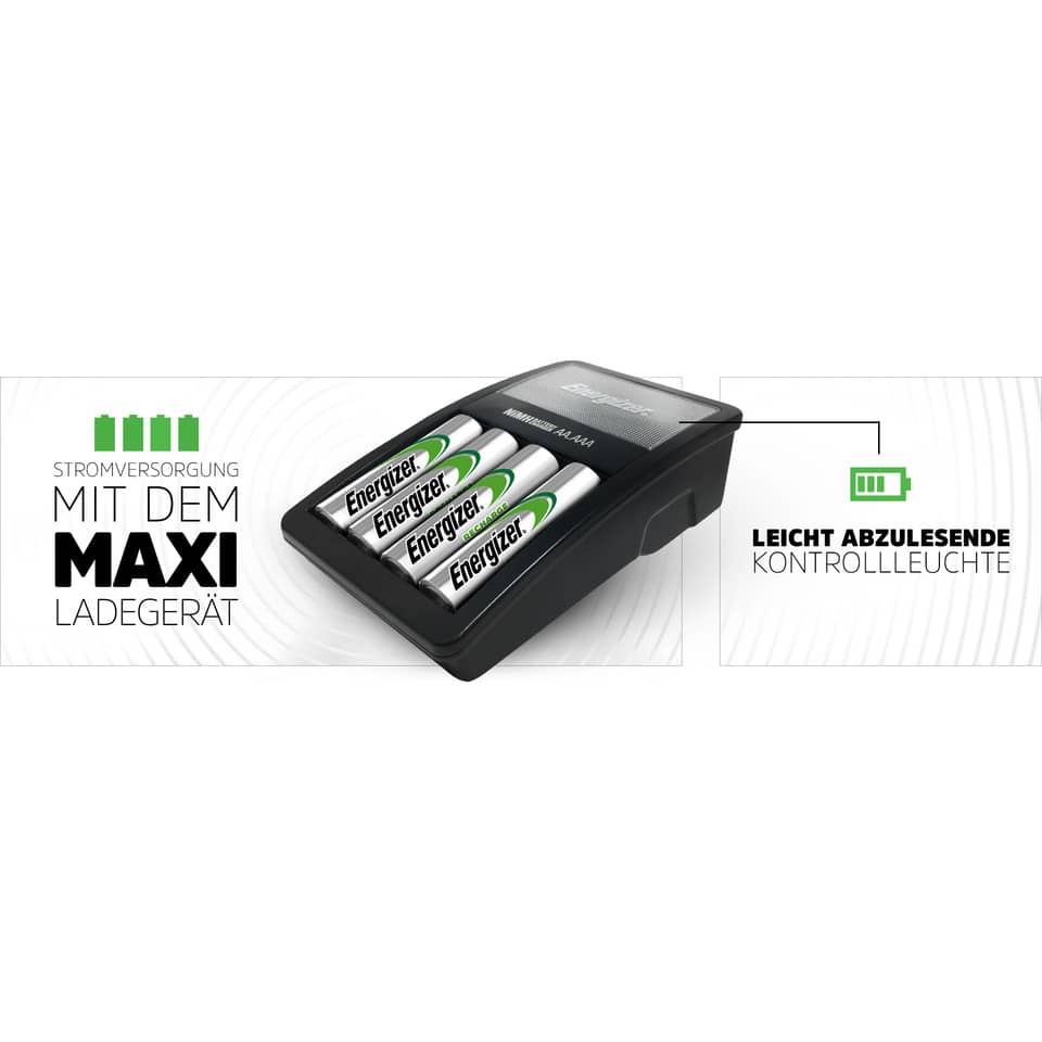 AA-Batterien, Ladegerät, Batteriehalter, Batterien Typ AA, Stromversorgung