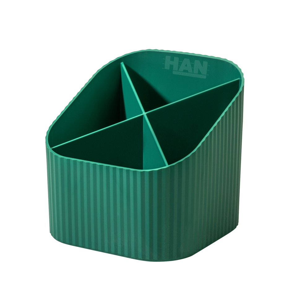 Organizer, Divider, Green, Triangular, Ribbed