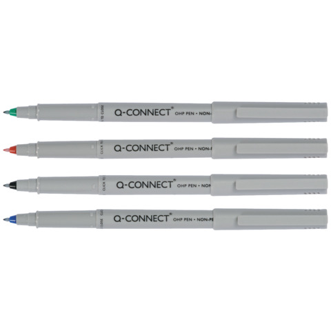 Overheadstift, F, wasserlöslich, Stück, sortiert Q-CONNECT KF04089