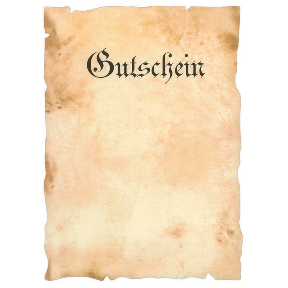 Gutschein, Papier, Alt, Vertragspapier, Schriftzug