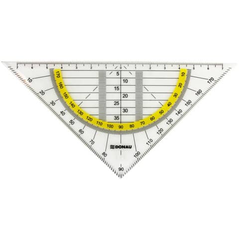 Geometriedreieck Flexi, 16cm, Blister DONAU 4210003-00