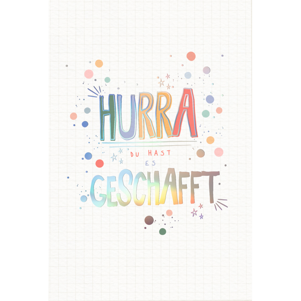 Grußkarte, Karte, Geburtstag, Konfetti, Motivation
