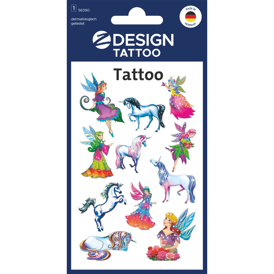 Tattoo, Design, Unicorns, Fairy, Planets