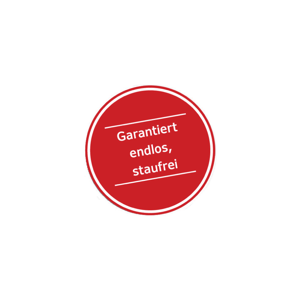 roteolo, Garantiert, endlos, staufrei, Siegel