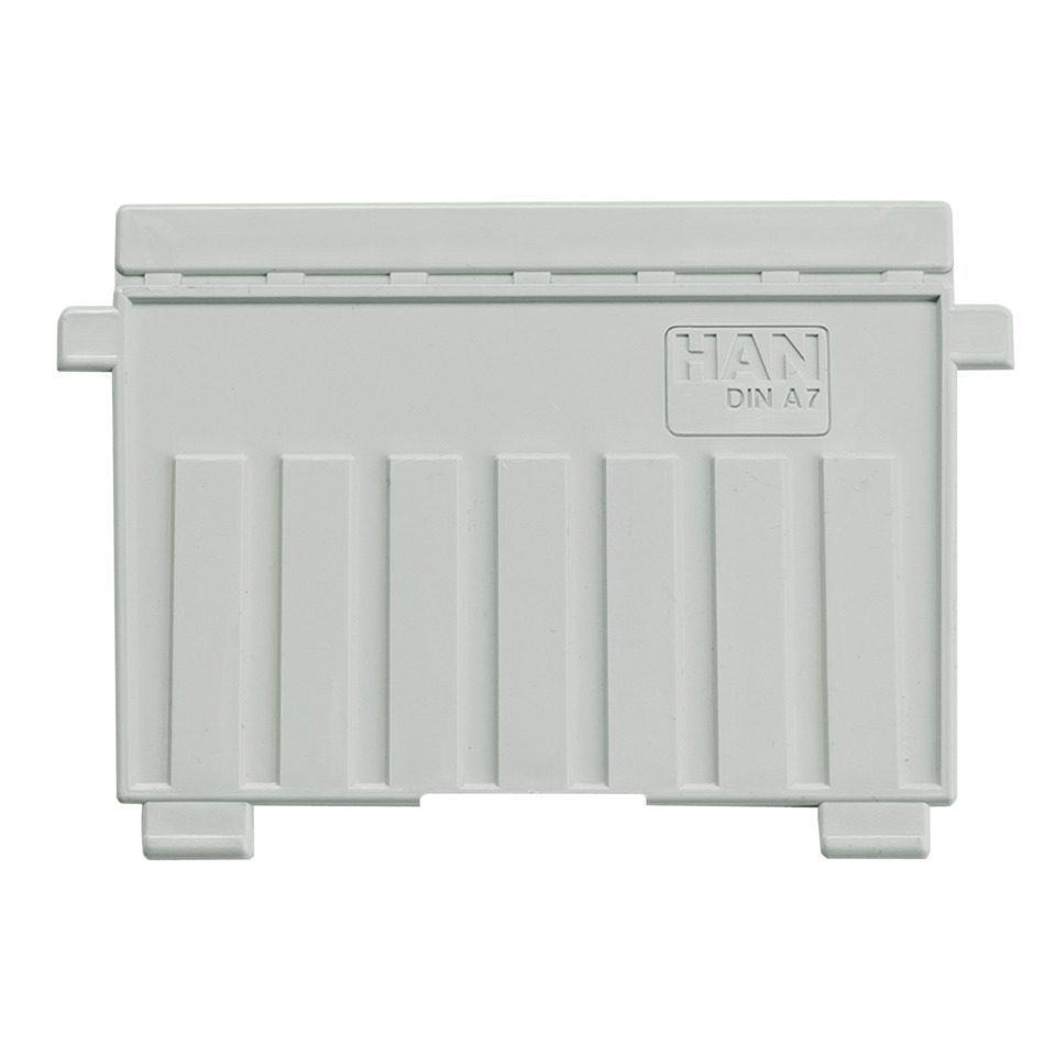 Plastic, Building part, Clamping piece, DIN A7, Grey